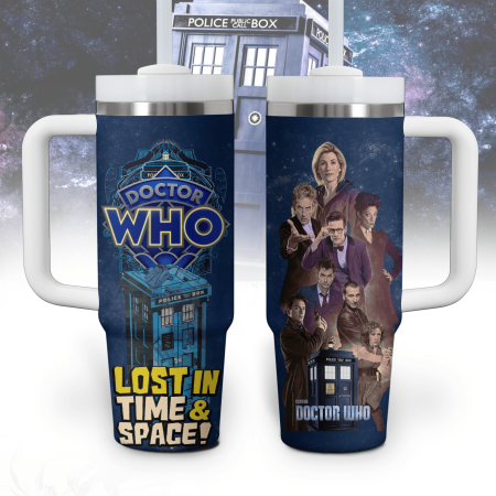 Doctor Who TV Series Custom Stanley Quencher  30oz or 40oz Stainless Steel Tumbler With Handle HG Stainless Steel Tumbler With Handle