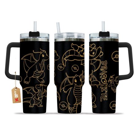 Dragonite Pokemon Anime Custom Stanley Quencher 30oz or 40oz Stainless Steel Tumbler With Handle HG