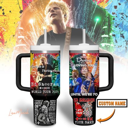 Ed Sheeran Music Custom Stanley Cup 40 oz 30 oz Tumbler With Handle