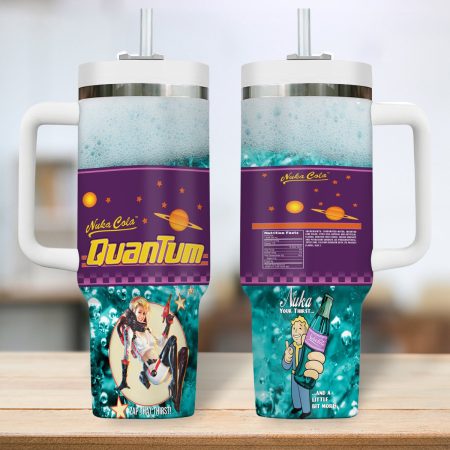 Fallout Games Custom  Quencher 30oz or 40oz Stainless Steel  Tumbler HG With Handle
