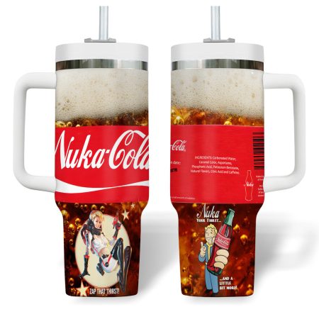 Fallout Games Custom  Quencher 30oz or 40oz Stainless Steel  Tumbler HG With Handle