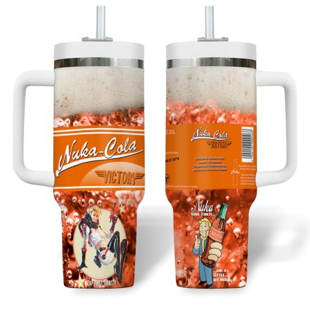 Fallout Games Custom  Quencher 30oz or 40oz Stainless Steel  Tumbler HG With Handle