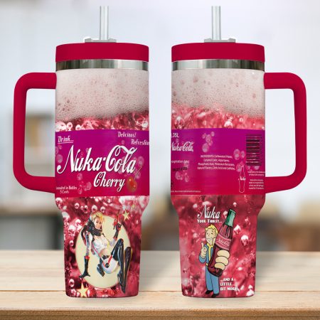 Fallout Games Custom  Quencher 30oz or 40oz Stainless Steel  Tumbler HG With Handle