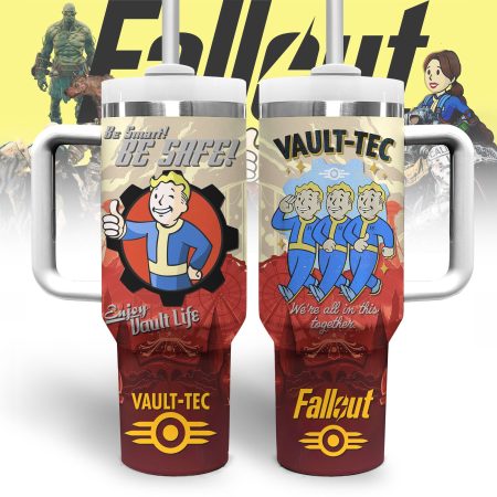 Fallout Games Custom Quencher Stainless Steel Custom Quencher 30oz or 40oz Stainless Steel Tumbler With Handle HG