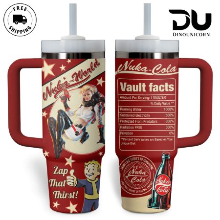 Fallout Nuka Cola Games Custom  Quencher 30oz or 40oz Stainless Steel  Tumbler HG With Handle