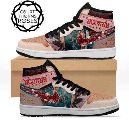 A Court of Thorns and Roses AJ1 High Sneakers Shoes For Men And Women