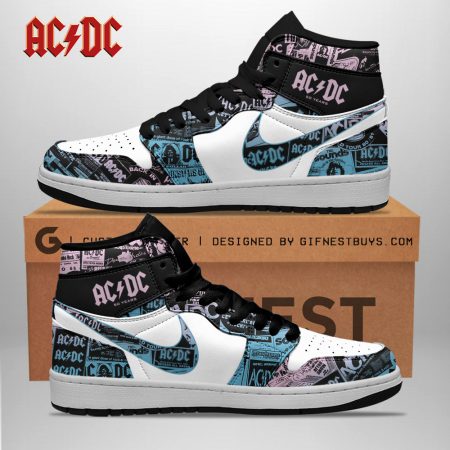 AC/DC AJ1 High Sneakers Shoes For Men And Women