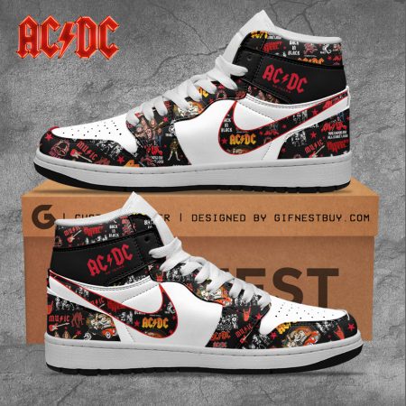 AC/DC AJ1 High Sneakers Shoes For Men And Women
