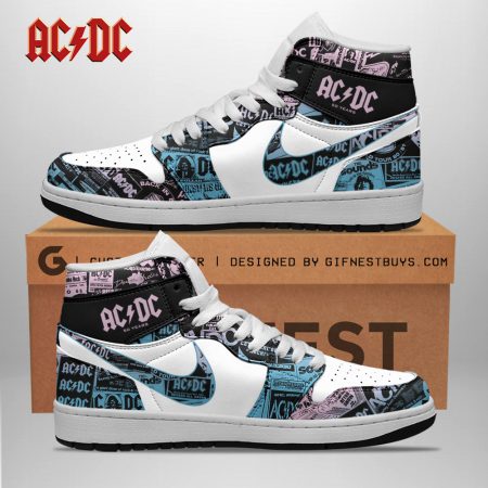 AC/DC AJ1 High Sneakers Shoes For Men And Women