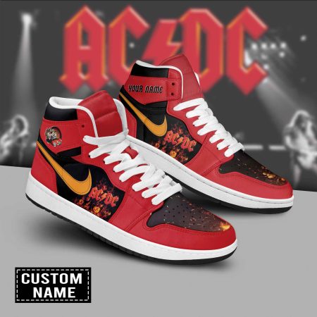 AC/DC AJ1 High Sneakers Shoes For Men And Women