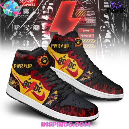AC/DC AJ1 High Sneakers Shoes For Men And Women