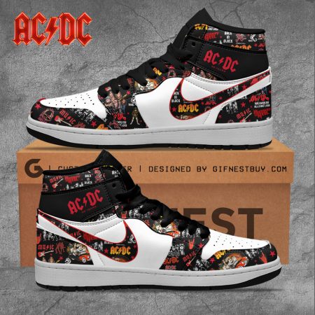 AC/DC AJ1 High Sneakers Shoes For Men And Women