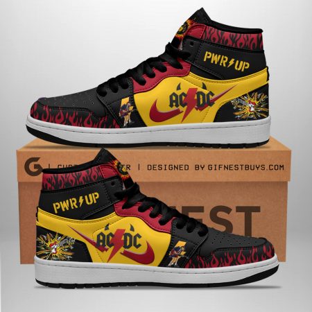 AC/DC AJ1 High Sneakers Shoes For Men And Women