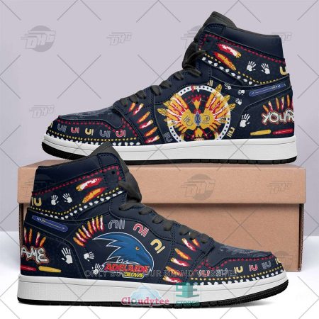 Adelaide Crows AFL AJ1 High Sneakers Shoes For Men And Women