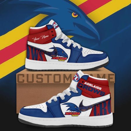 Adelaide Crows AJ1 High Sneakers Shoes For Men And Women
