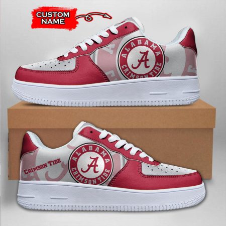 Alabama Crimson Tide NCAA Air Low-Top Sneakers Shoes For Men And Women