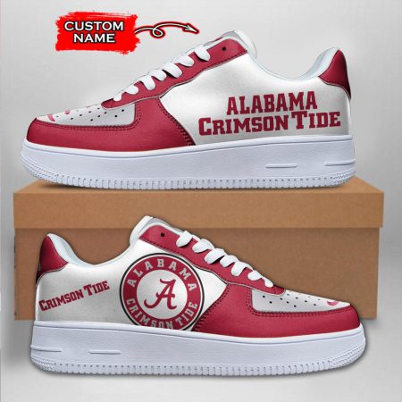 Alabama Crimson Tide NCAA Air Low-Top Sneakers Shoes For Men And Women