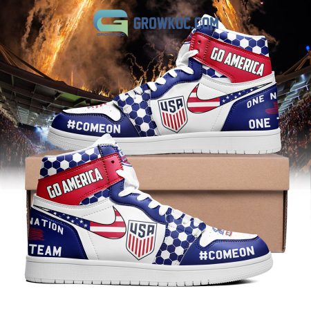 American Soccer Team AJ1 High Sneakers Shoes For Men And Women