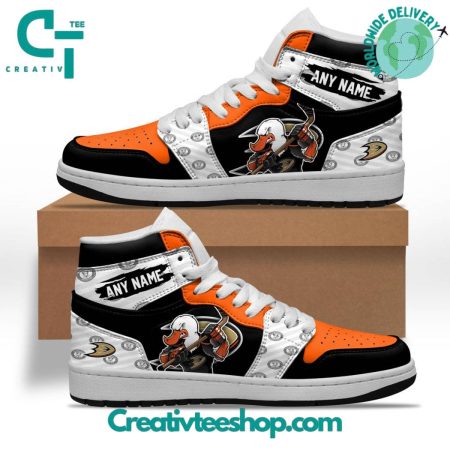 Anaheim Ducks AJ1 High Sneakers Shoes For Men And Women