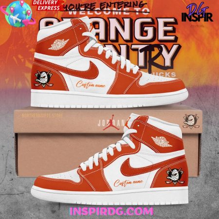 Anaheim Ducks High Sneakers Shoes For Men And Women