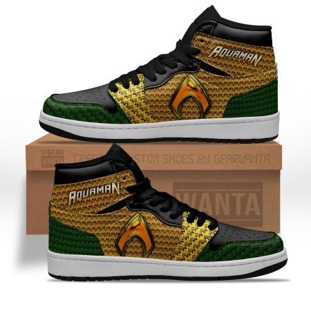 Aquaman AJ1 High Sneakers Shoes For Men And Women