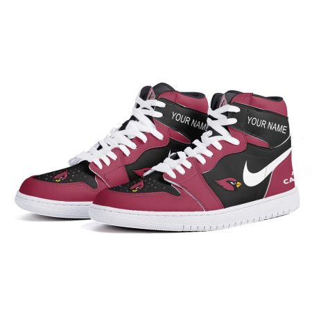 Arizona Cardinals AJ1 High Sneakers Shoes For Men And Women