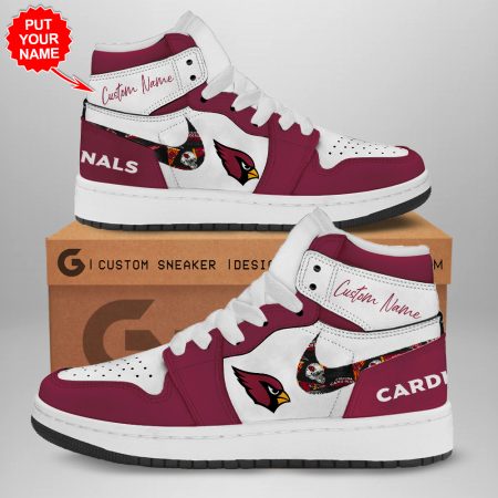 Arizona Cardinals AJ1 High Sneakers Shoes For Men And Women