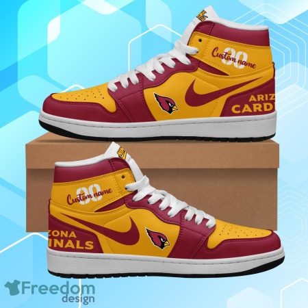 Arizona Cardinals AJ1 High Sneakers Shoes For Men And Women