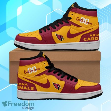 Arizona Cardinals AJ1 High Sneakers Shoes For Men And Women