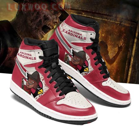 Arizona Cardinals AJ1 High Sneakers Shoes For Men And Women