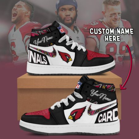 Arizona Cardinals AJ1 High Sneakers Shoes For Men And Women