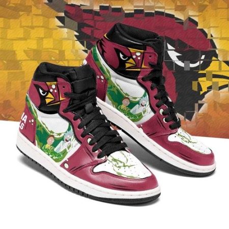 Arizona Cardinals NFL AJ1 High Sneakers Shoes For Men And Women
