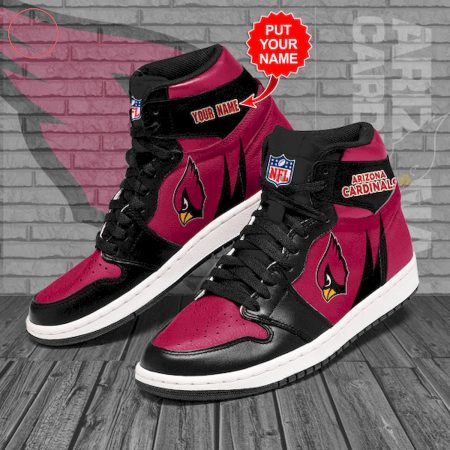 Arizona Cardinals NFL AJ1 High Sneakers Shoes For Men And Women