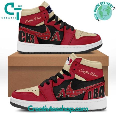 Arizona Diamondbacks AJ1 High Sneakers Shoes For Men And Women