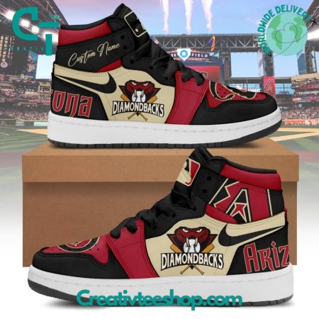 Arizona Diamondbacks AJ1 High Sneakers Shoes For Men And Women