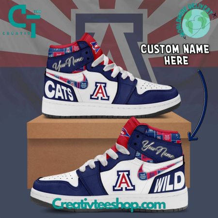 Arizona Wildcats AJ1 High Sneakers Shoes For Men And Women