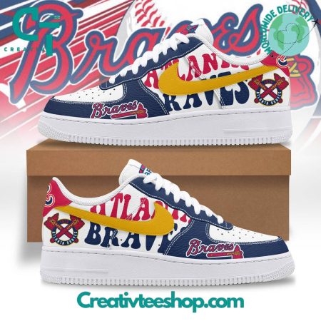 Atlanta Braves Air Low-Top Sneakers Shoes For Men And Women