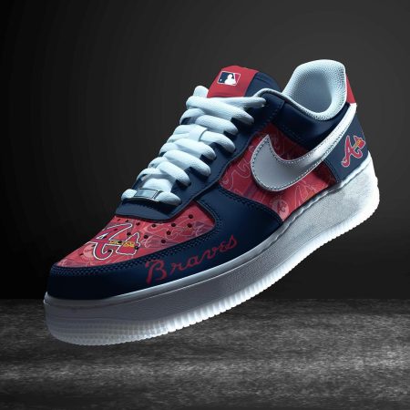Atlanta Braves Air Low-Top Sneakers Shoes For Men And Women