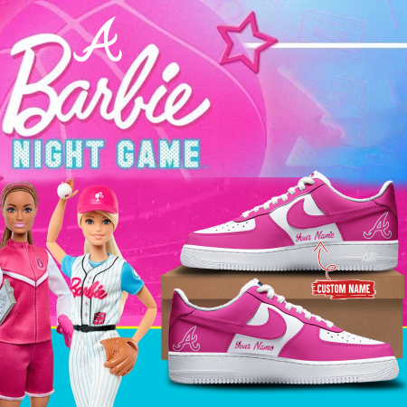 Atlanta Braves Air Low-Top Sneakers Shoes For Men And Women