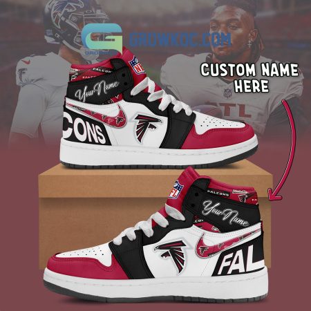 Atlanta Falcons AJ1 High Sneakers Shoes For Men And Women