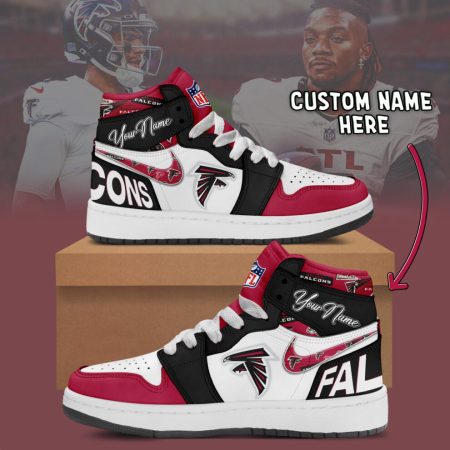 Atlanta Falcons AJ1 High Sneakers Shoes For Men And Women