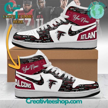 Atlanta Falcons AJ1 High Sneakers Shoes For Men And Women