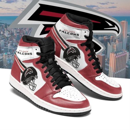 Atlanta Falcons NFL AJ1 High Sneakers Shoes For Men And Women