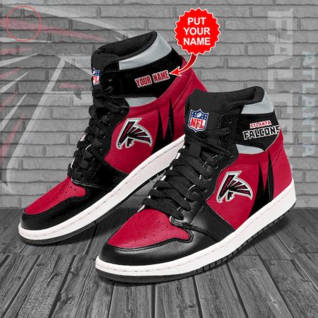 Atlanta Falcons NFL AJ1 High Sneakers Shoes For Men And Women