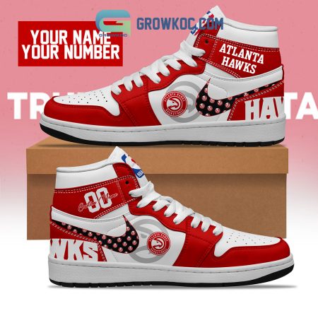 Atlanta Hawks AJ1 High Sneakers Shoes For Men And Women