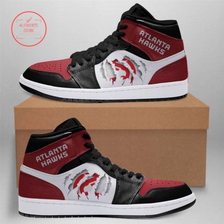 Atlanta Hawks NBA AJ1 High Sneakers Shoes For Men And Women