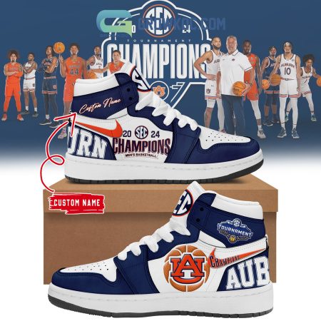 Auburn Tigers AJ1 High Sneakers Shoes For Men And Women