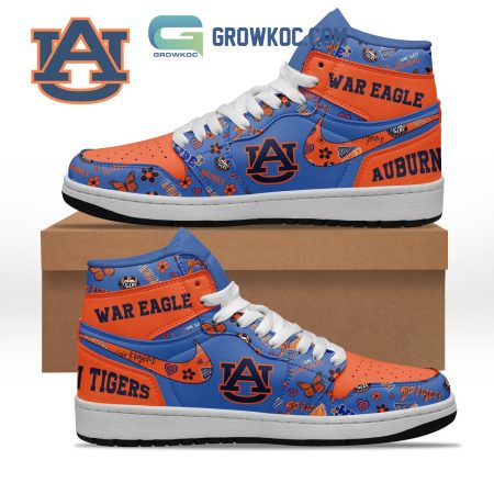 Auburn Tigers AJ1 High Sneakers Shoes For Men And Women