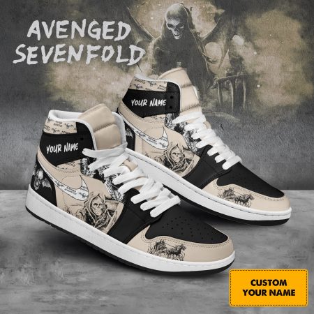 Avenged Sevenfold AJ1 High Sneakers Shoes For Men And Women