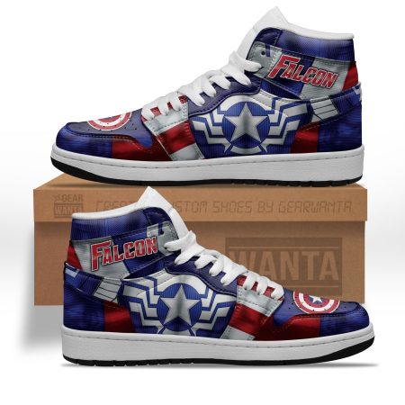 Avenger Falcon AJ1 High Sneakers Shoes For Men And Women